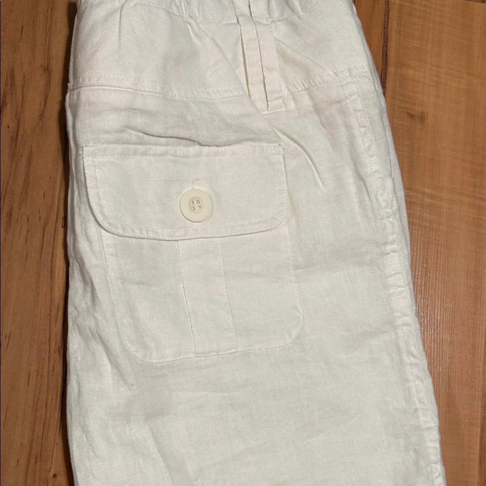 Soft Surroundings linen women’s crop pants  new without tag size larg